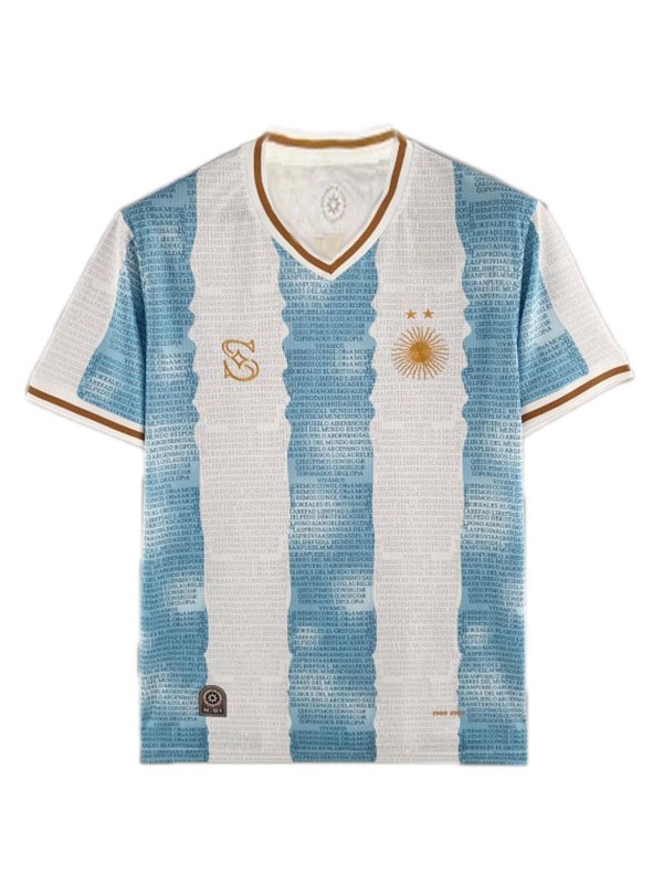 Argentina commemorative 10th jersey soccer uniform men's special football kit tops sport shirt 2022